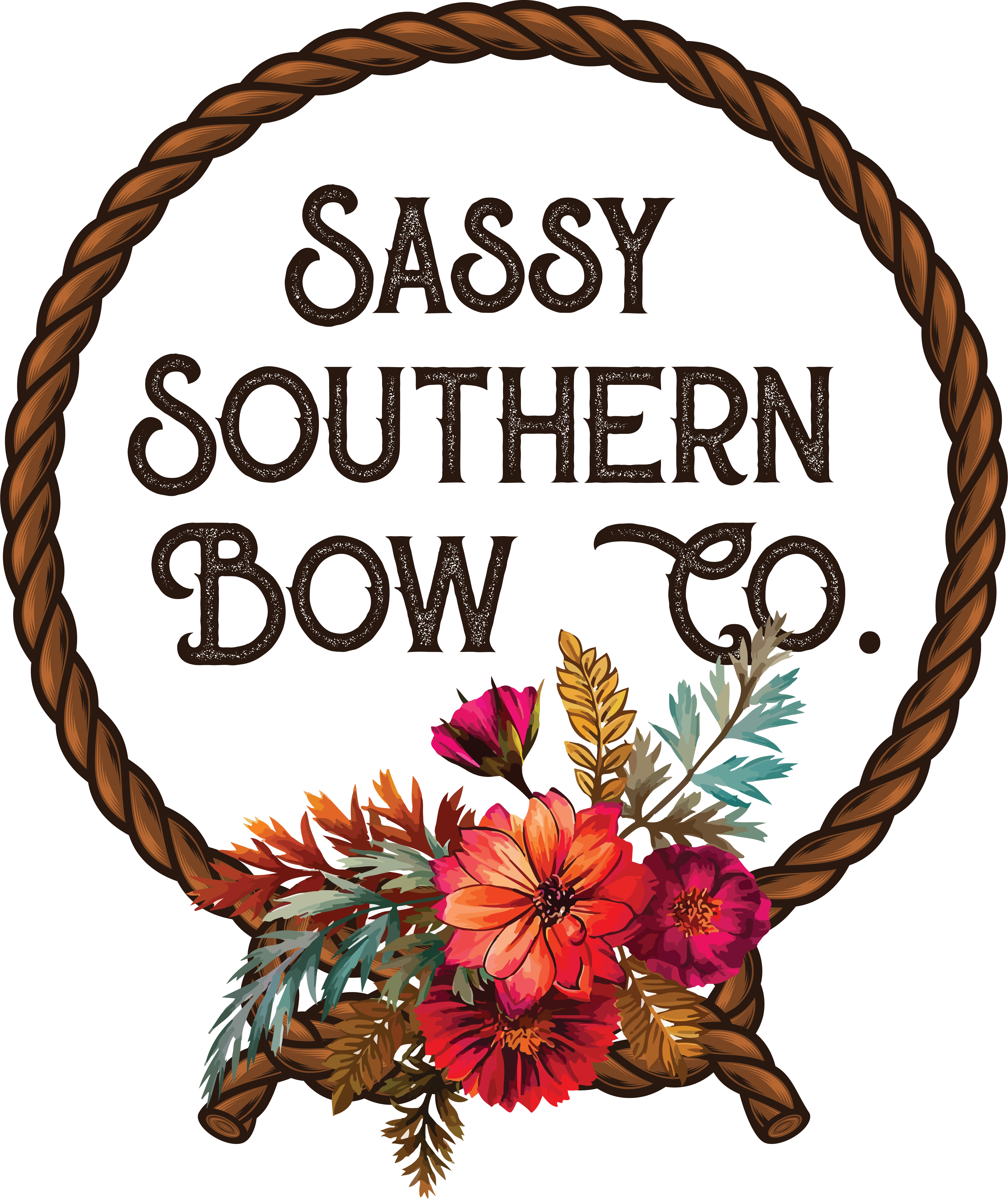 Sassy Southern Bow Co., Small Business Logo Design, Logo Design